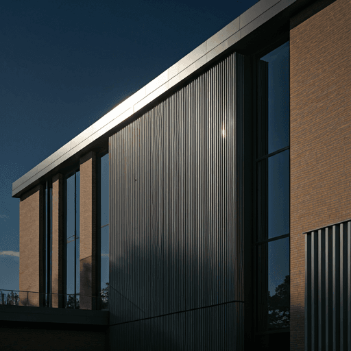 High-end architectural materials dark wood meeting smooth concrete